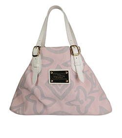 Tahitienne Cabas PM, Canvas, Pink/Grey, MB0048, 3*